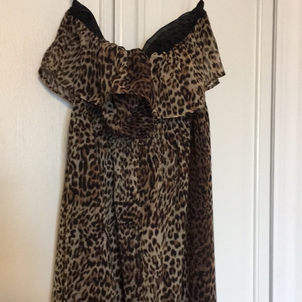 Forever 21 maxi dress leopard print